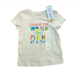NWT Cat & Jack save the world short sleeve tee 12m